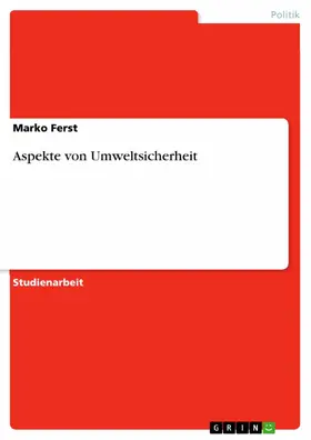 Ferst |  Aspekte von Umweltsicherheit | eBook | Sack Fachmedien
