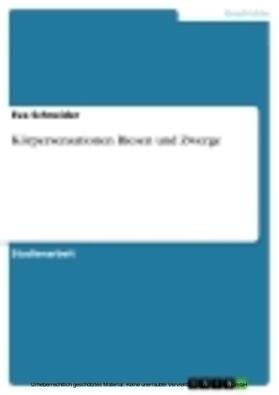 Schneider | Körpersensationen Riesen und Zwerge | E-Book | sack.de