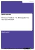 Grebe |  Über das Verhältnis von Bindungstheorie und Psychoanalyse | eBook | Sack Fachmedien