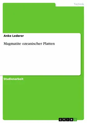 Lederer |  Magmatite ozeanischer Platten | eBook | Sack Fachmedien