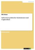 Hesse |  Subversion politischer Institutionen und Ungleichheit | eBook | Sack Fachmedien
