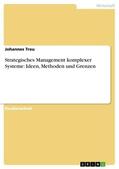 Treu |  Strategisches Management komplexer Systeme: Ideen, Methoden und Grenzen | eBook | Sack Fachmedien