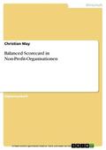 May |  Balanced Scorecard in Non-Profit-Organisationen | eBook | Sack Fachmedien