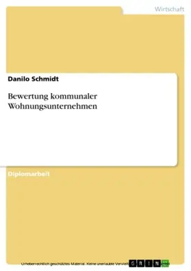 Schmidt |  Bewertung kommunaler Wohnungsunternehmen | eBook | Sack Fachmedien