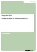 Klein |  Piagets genetische Erkenntnistheorie | eBook | Sack Fachmedien