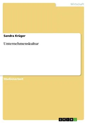 Krüger |  Unternehmenskultur | eBook | Sack Fachmedien