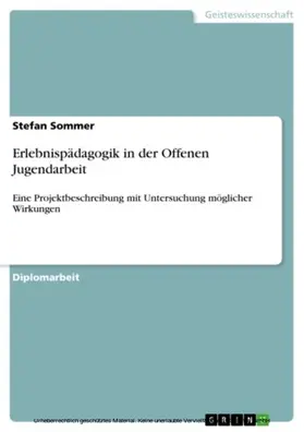 Sommer | Erlebnispädagogik in der Offenen Jugendarbeit | E-Book | www.sack.de