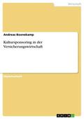 Boonekamp |  Kultursponsoring in der Versicherungswirtschaft | eBook | Sack Fachmedien