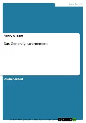 Gidom | Das Generalgouvernement | E-Book | www.sack.de