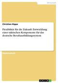Hippe |  Flexibilität für die Zukunft: Entwicklung einer taktischen Komponente für das deutsche Berufsausbildungssystem | eBook | Sack Fachmedien