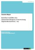 Mayer |  Korrektes Ausfüllen des Zeitnachweisbogens (Unterweisung Diplom-Betriebswirt / -in) | Buch |  Sack Fachmedien