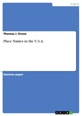 Kinne |  Place Names in the U.S.A. | eBook | Sack Fachmedien