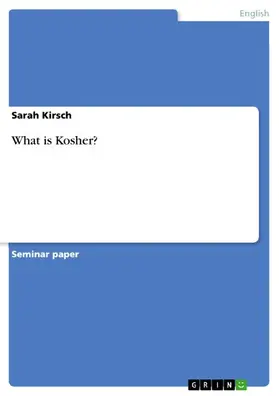 Kirsch |  What is Kosher? | eBook | Sack Fachmedien