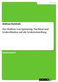 Kaminski |  Der Einfluss von Spreizung, Nachlauf und Lenkrollradius auf die Lenkrückstellung | Buch |  Sack Fachmedien