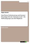 Schmitt |  Zum Thema Freiheitsentzug und Literatur: Peter-Jürgen Boocks "Schwarzes Loch" - Die Haftbedingungen der RAF-Mitglieder | eBook | Sack Fachmedien