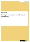 Dimler |  Vermögensmanagement von Stiftungen in Deutschland | eBook | Sack Fachmedien