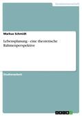 Schmidt |  Lebensplanung - eine theoretische Rahmenperspektive | Buch |  Sack Fachmedien