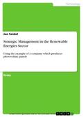 Seidel |  Strategic Management in the Renewable Energies Sector | eBook | Sack Fachmedien