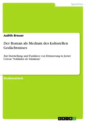 Breuer |  Der Roman als Medium des kulturellen Gedächtnisses | eBook | Sack Fachmedien
