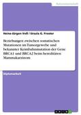 Voß / Froster |  Beziehungen zwischen somatischen Mutationen im Tumorgewebe und bekannter Keimbahnmutation der Gene BRCA1 und BRCA2 beim hereditären Mammakarzinom | eBook | Sack Fachmedien