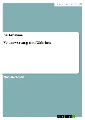 Lehmann | Verantwortung und Wahrheit | E-Book | sack.de