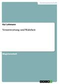 Lehmann |  Verantwortung und Wahrheit | eBook | Sack Fachmedien