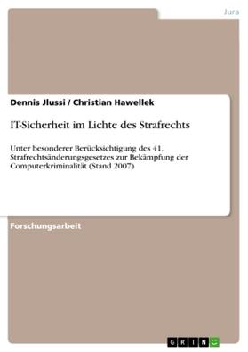 Jlussi / Hawellek |  IT-Sicherheit im Lichte des Strafrechts | Buch |  Sack Fachmedien