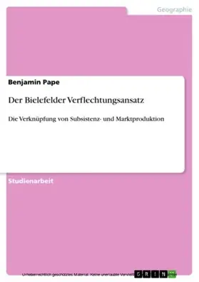 Pape |  Der Bielefelder Verflechtungsansatz | eBook | Sack Fachmedien