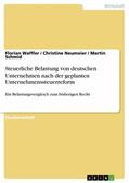 Waffler / Neumeier / Schmid |  Steuerliche Belastung von deutschen Unternehmen nach der geplanten Unternehmenssteuerreform | eBook | Sack Fachmedien