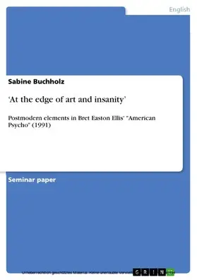 Buchholz |  ‘At the edge of art and insanity’ | eBook | Sack Fachmedien