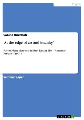 Buchholz |  'At the edge of art and insanity' | Buch |  Sack Fachmedien