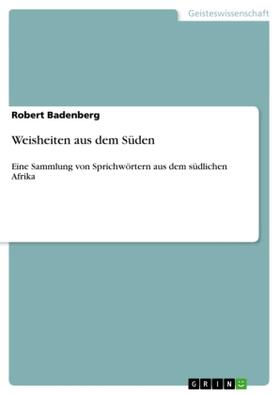 Badenberg |  Weisheiten aus dem Süden | Buch |  Sack Fachmedien