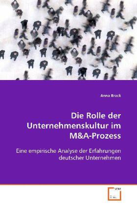 Brack | Die Rolle der Unternehmenskultur im M | Buch | 978-3-639-08196-1 | sack.de