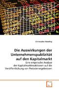 Almeling |  Die Auswirkungen der Unternehmenspublizität auf den Kapitalmarkt | Buch |  Sack Fachmedien