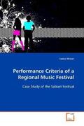 Wieser |  Performance Criteria of a Regional Music Festival | Buch |  Sack Fachmedien