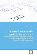 Plunkett |  An introduction to the algebraic Bethe ansatz | Buch |  Sack Fachmedien
