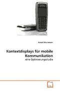 Wiechmann |  Kontextdisplays für mobile Kommunikation | Buch |  Sack Fachmedien