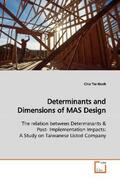 Hsieh |  Determinants and Dimensions of MAS Design | Buch |  Sack Fachmedien