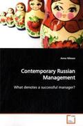 Nilsson |  Contemporary Russian Management | Buch |  Sack Fachmedien