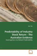 Yao |  Predictability of Industry Stock Return - The Australian Evidence | Buch |  Sack Fachmedien