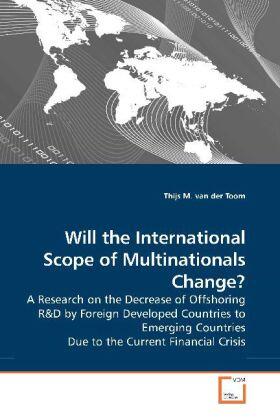 Toom | Will the International Scope of Multinationals Change? | Buch | 978-3-639-20506-0 | sack.de