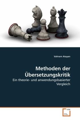 Atayan |  Methoden der Übersetzungskritik | Buch |  Sack Fachmedien