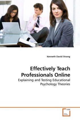 Strang |  Effectively Teach Professionals Online | Buch |  Sack Fachmedien