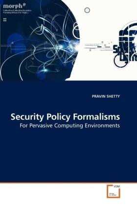 Shetty |  Security Policy Formalisms | Buch |  Sack Fachmedien