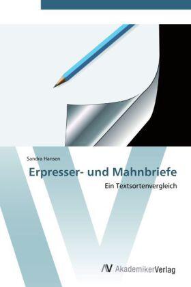 Hansen |  Erpresser- und Mahnbriefe | Buch |  Sack Fachmedien