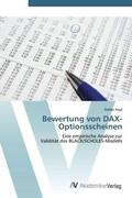 Hagl |  Bewertung von DAX-Optionsscheinen | Buch |  Sack Fachmedien