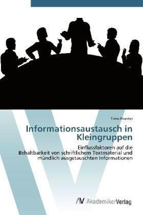 Priester | Informationsaustausch in Kleingruppen | Buch | 978-3-639-40605-4 | sack.de