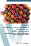 Heidbrink |  Reliabilität und Validität von Verfahren der Präferenzmessung | Buch |  Sack Fachmedien