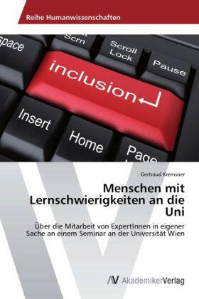 Kremsner |  Menschen mit Lernschwierigkeiten an die Uni | Buch |  Sack Fachmedien
