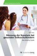 Valdec |  Messung der Nasalanz bei gesunden Volksschulkindern | Buch |  Sack Fachmedien